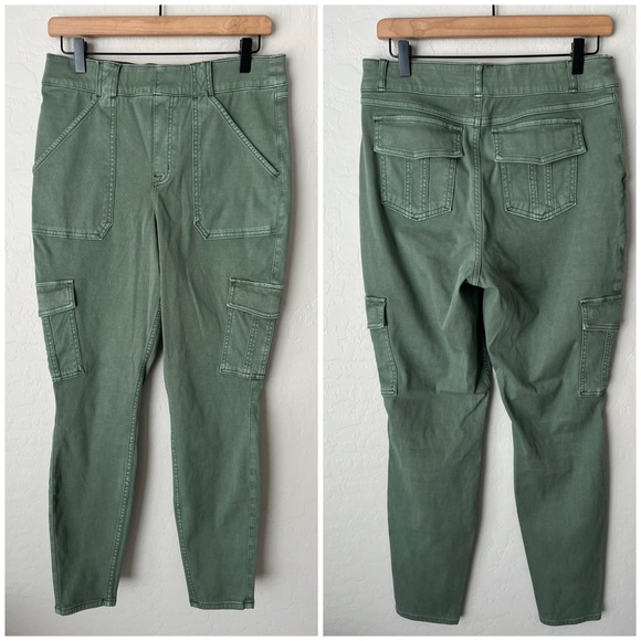 Spanx stretch twill high rise cargo pants XL - Picture 5 of 12
